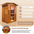 Outdoor Double Red Cedar Far Infrared Sauna Room