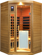 Low EMF Two person Far-infrared Red cedar Deluxe indoor pentagonal sauna room