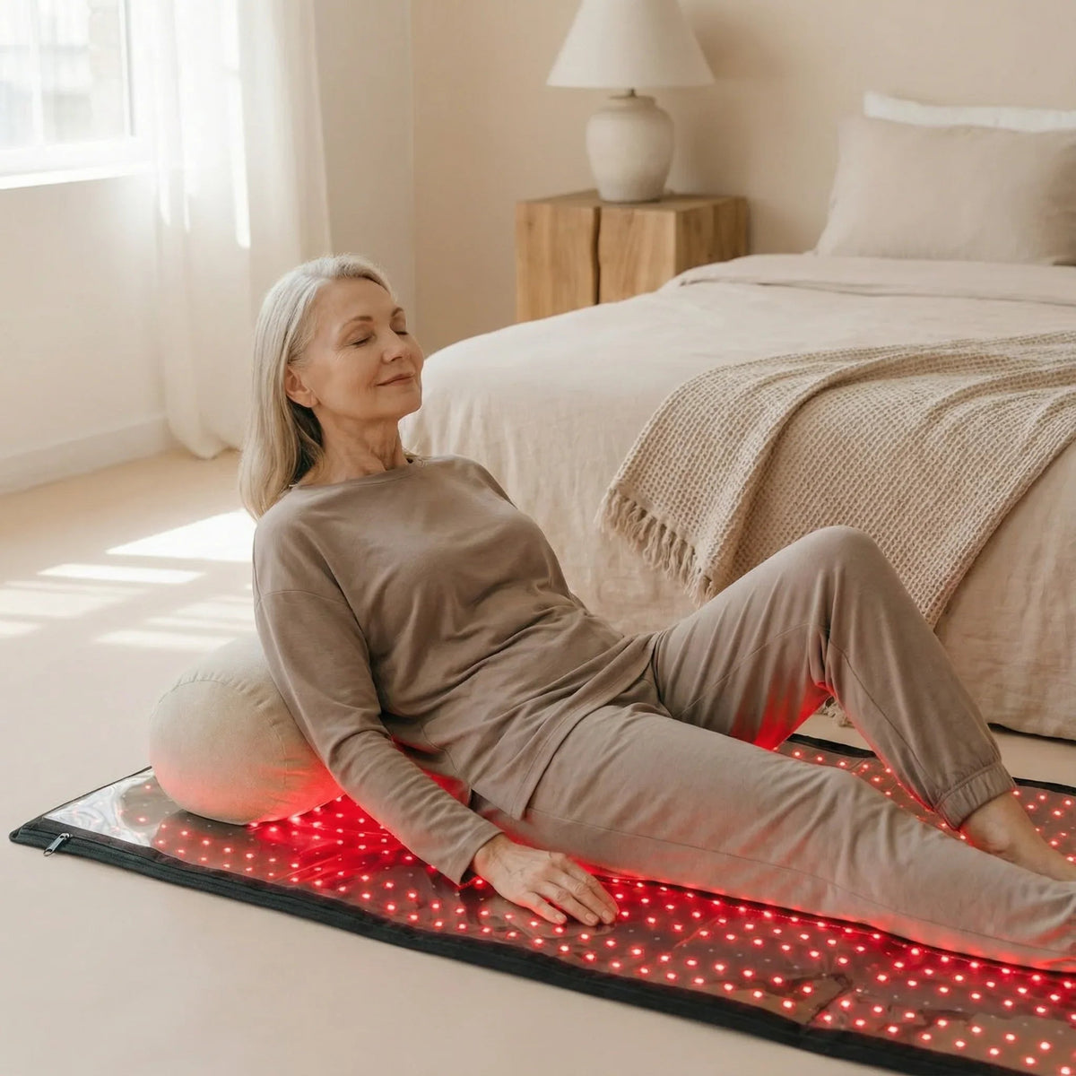 Nicebeam Full Body Red Light Therapy Mat – 660nm Red & 850nm Near-Infrared LED Pad