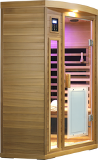 Low EMF Two person Far-infrared Red cedar Deluxe indoor pentagonal sauna room