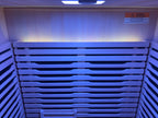 Blisspod | Milano | Full Spectrum Sauna | Canadian Hemlock Wood | Ultra Low EMF | 5 Far Infrared & 1 Red Glass Heater | Chromotherapy | Upto 2 Person