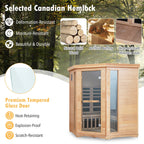 3-5 People Far Infrared Wooden Sauna Room for Home