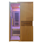Blisspod | Milano | Full Spectrum Sauna | Canadian Hemlock Wood | Ultra Low EMF | 5 Far Infrared & 1 Red Glass Heater | Chromotherapy | Upto 2 Person