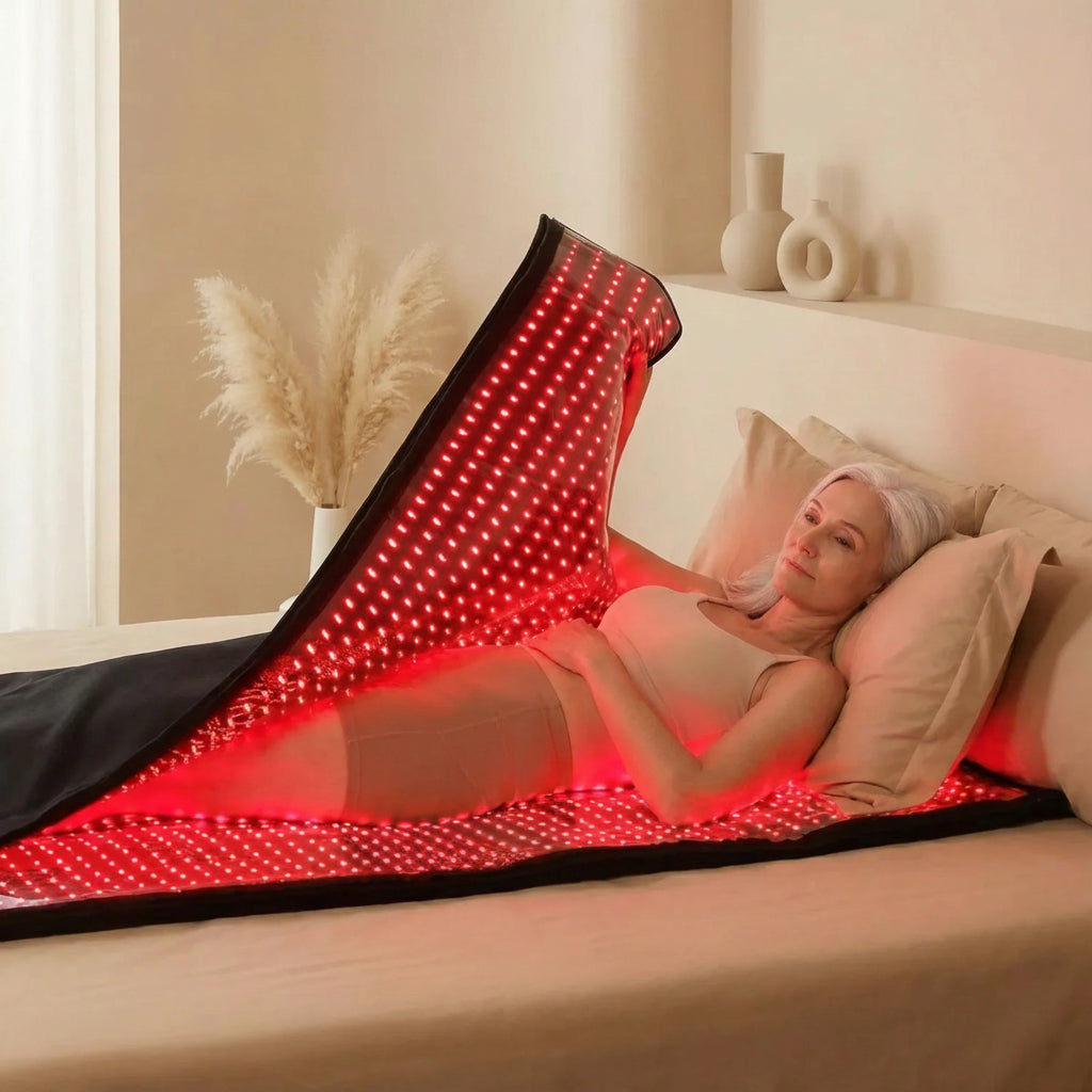 Nicebeam Full Body Red Light Therapy Bag – 660nm Red & 850nm Near-Infrared LED Sleeping Bag Pad