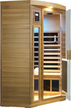Low EMF Two person Far-infrared Red cedar Deluxe indoor pentagonal sauna room