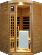 Low EMF Two person Far-infrared Red cedar Deluxe indoor pentagonal sauna room