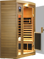 Low EMF Two person Far-infrared Red cedar Deluxe indoor pentagonal sauna room