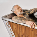 Icetubs IceBath Thermowood & Stainless Steel Cold Plunge Tub with Hot & Cold Chiller (SAK94720)