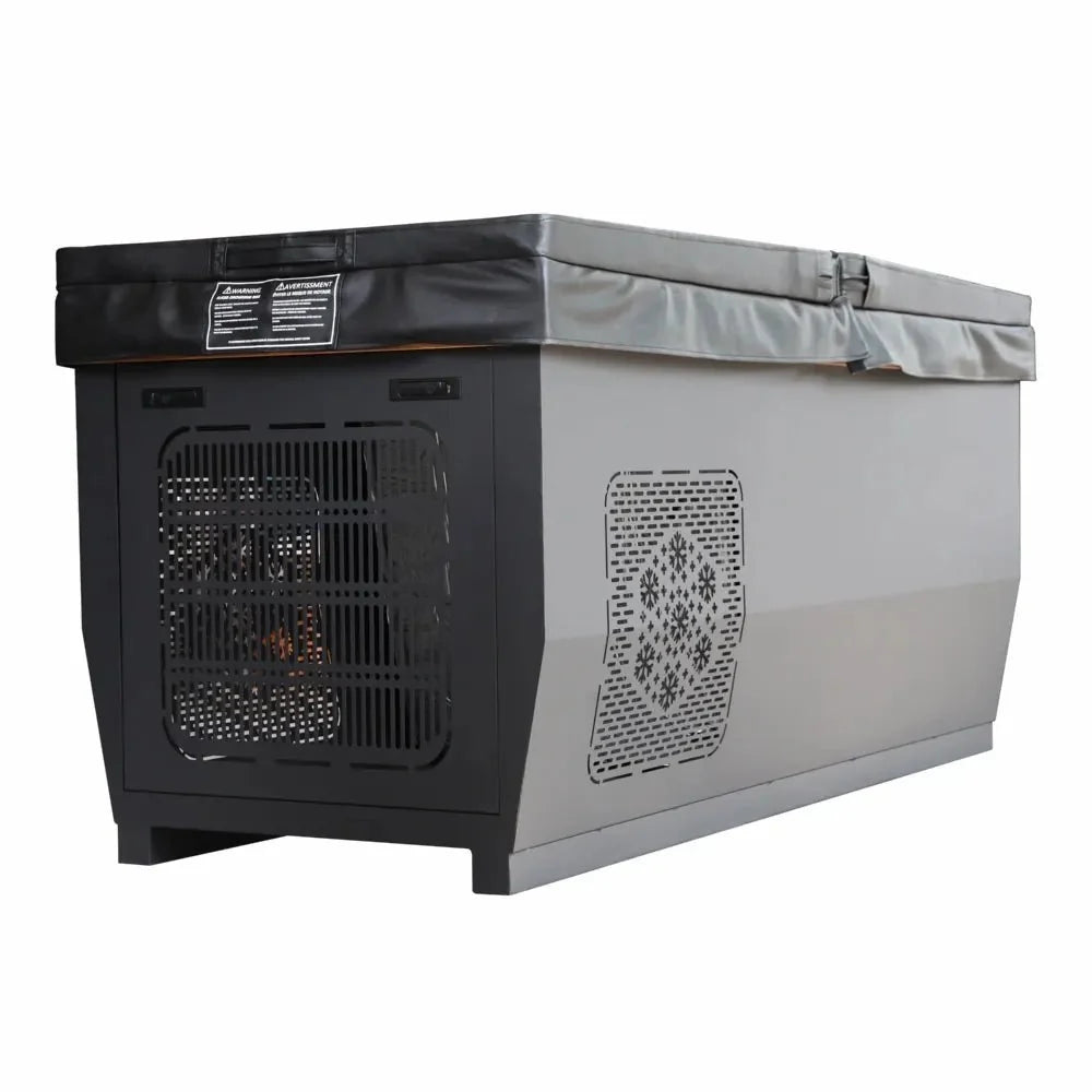 Stainless Steel & Canadian Red Cedar Cold Plunge Tub with Integrated Chiller (2-Person Capacity)